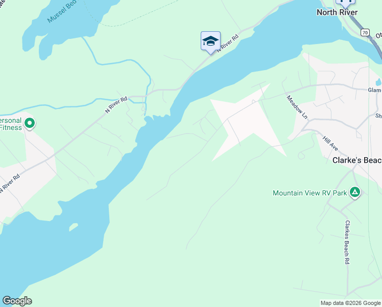 map of restaurants, bars, coffee shops, grocery stores, and more near Glam Road in Makinsons