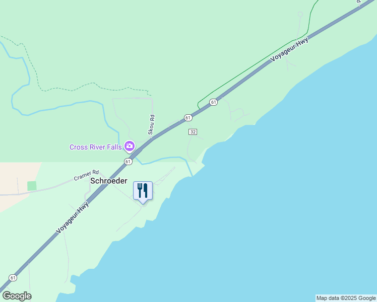 map of restaurants, bars, coffee shops, grocery stores, and more near in Schroeder