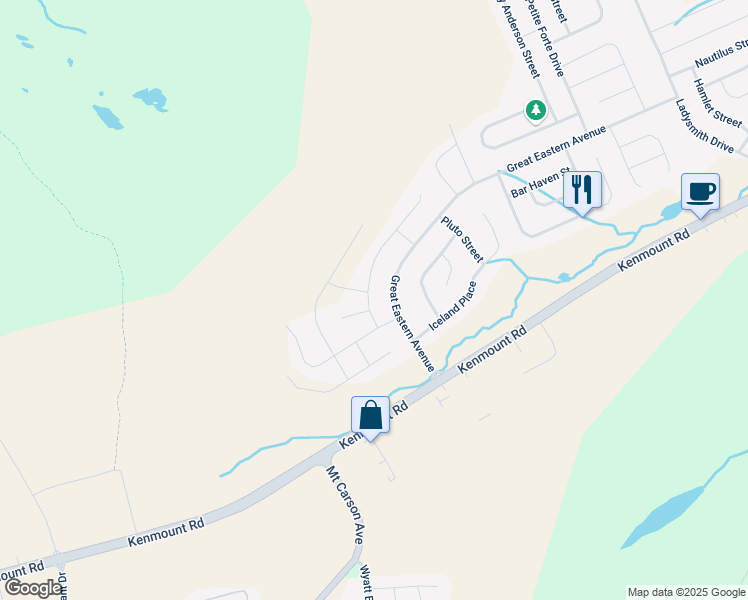 map of restaurants, bars, coffee shops, grocery stores, and more near 14 Orlando Place in St. John's