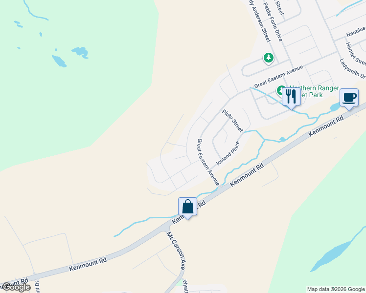 map of restaurants, bars, coffee shops, grocery stores, and more near 7a Ann Harvey Place in St. John's