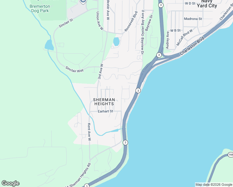 map of restaurants, bars, coffee shops, grocery stores, and more near 4688 West Davis Road in Bremerton