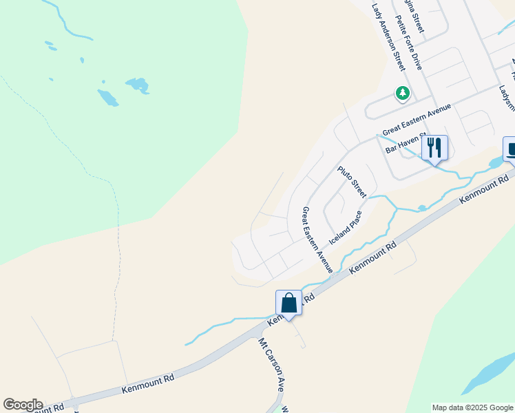 map of restaurants, bars, coffee shops, grocery stores, and more near 45 Sir Wilfred Grenfell Street in St. John's