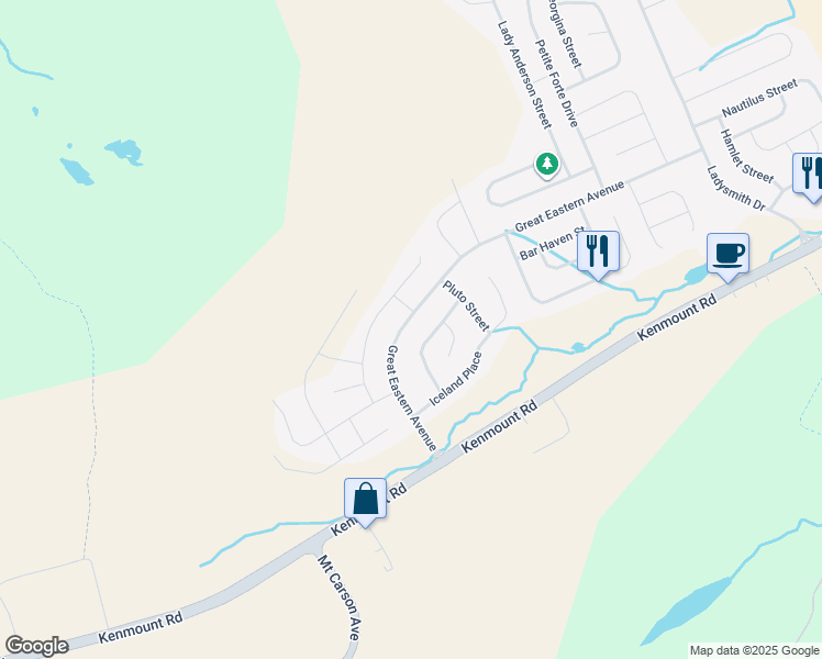 map of restaurants, bars, coffee shops, grocery stores, and more near 131 Great Eastern Avenue in St. John's