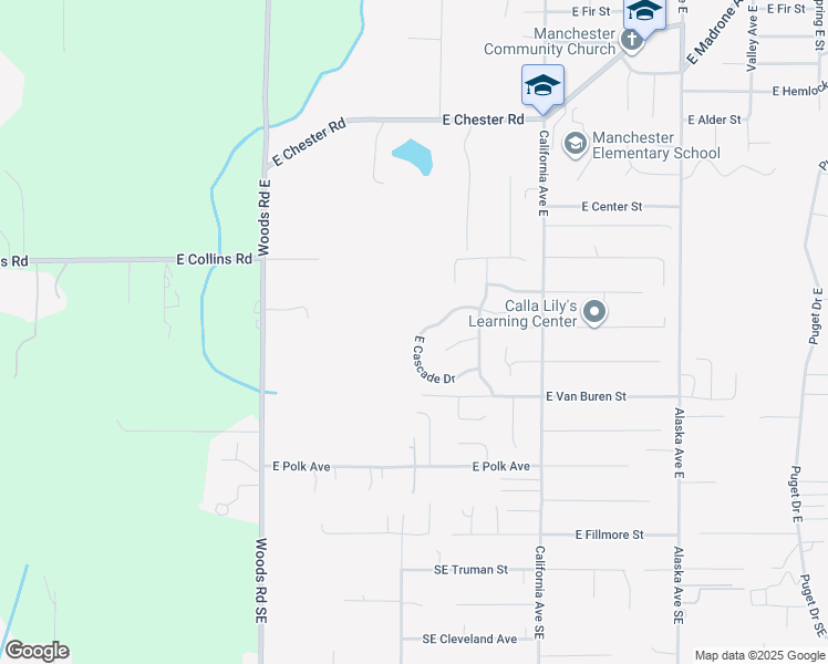 map of restaurants, bars, coffee shops, grocery stores, and more near 6856 East Cascade Drive in Port Orchard