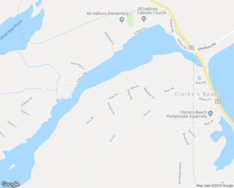 map of restaurants, bars, coffee shops, grocery stores, and more near Glam Road in Makinsons