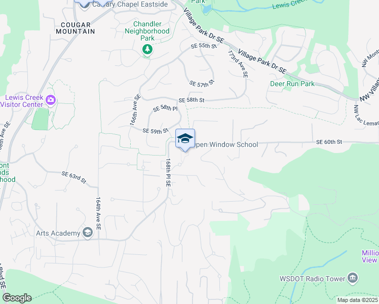 map of restaurants, bars, coffee shops, grocery stores, and more near 5932 170th Avenue Southeast in Bellevue