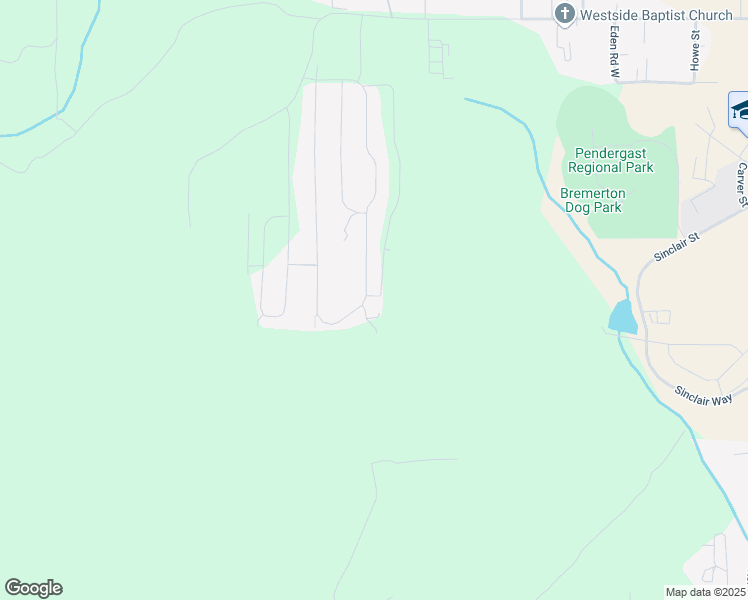 map of restaurants, bars, coffee shops, grocery stores, and more near 1202 Baker Heights Loop in Bremerton