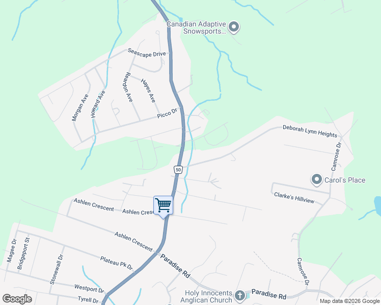 map of restaurants, bars, coffee shops, grocery stores, and more near 8 Chloe Place in Paradise