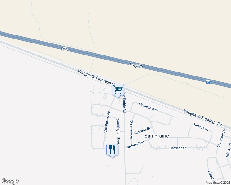 map of restaurants, bars, coffee shops, grocery stores, and more near 105 Truman Avenue in Great Falls