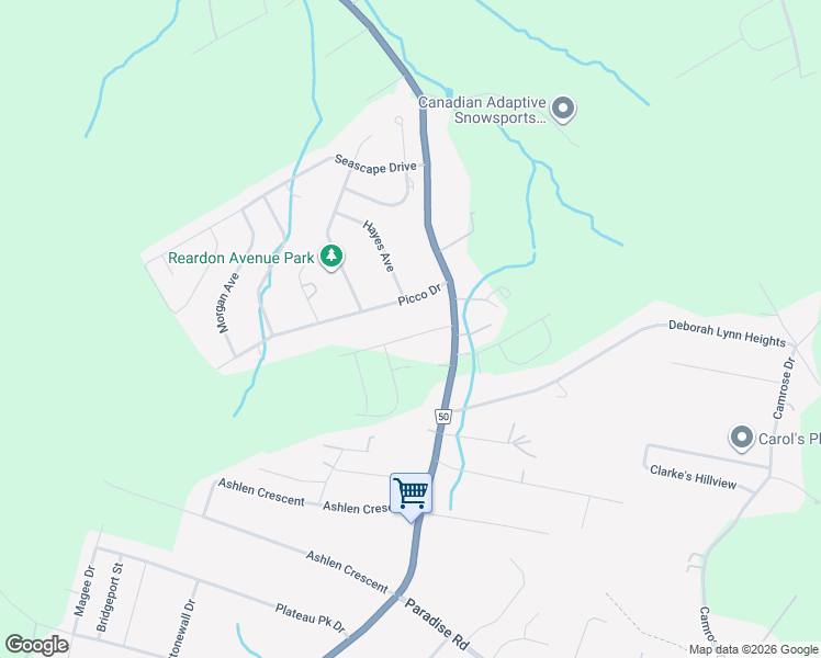 map of restaurants, bars, coffee shops, grocery stores, and more near 16 Phoenix Drive in Paradise