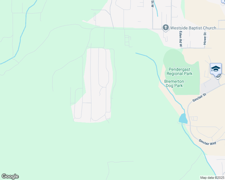 map of restaurants, bars, coffee shops, grocery stores, and more near 1040 Baker Heights Loop in Bremerton