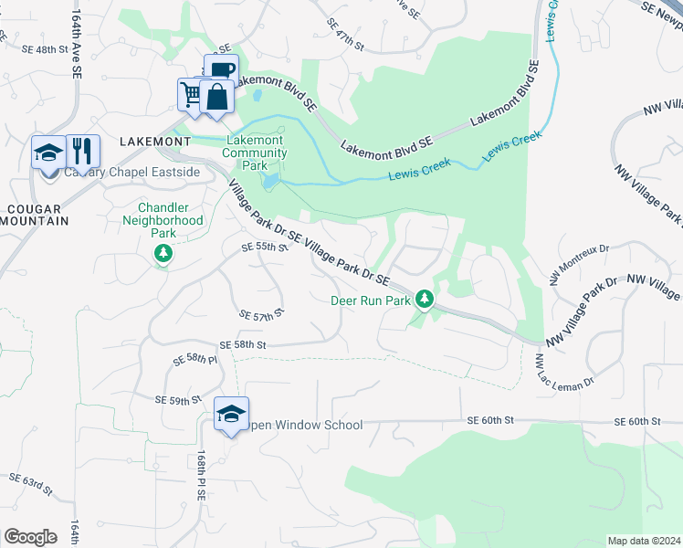 map of restaurants, bars, coffee shops, grocery stores, and more near 5604 173rd Avenue Southeast in Bellevue