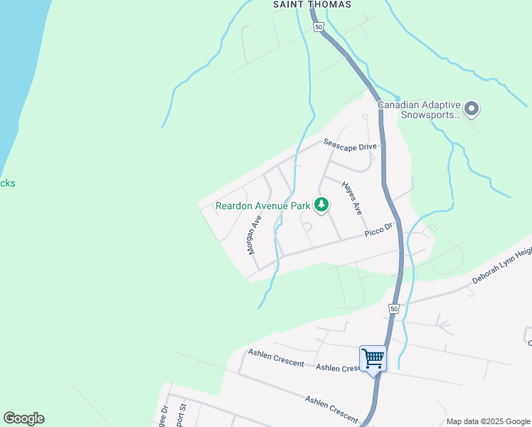 map of restaurants, bars, coffee shops, grocery stores, and more near 32 Morgan Avenue in Paradise