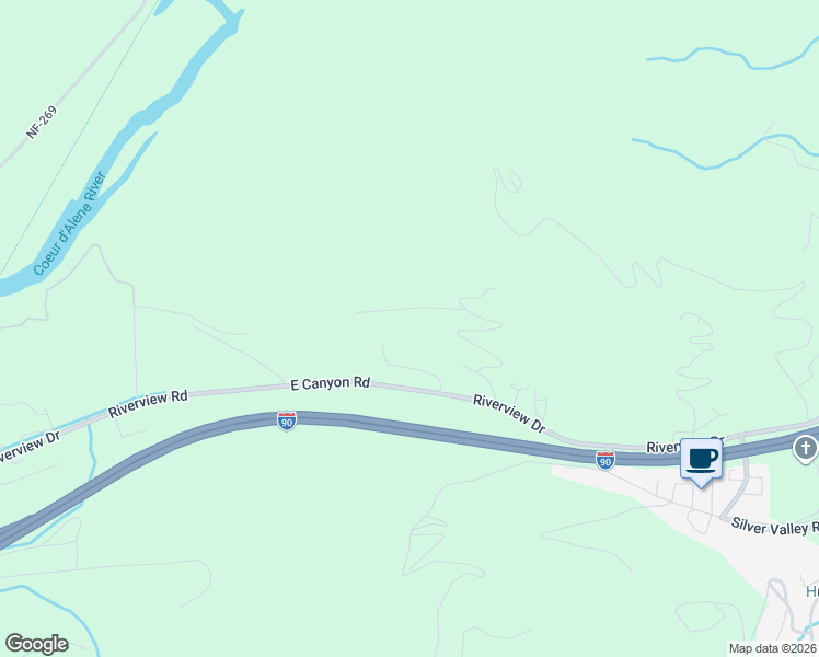 map of restaurants, bars, coffee shops, grocery stores, and more near 60 Crawford Lane in Cataldo