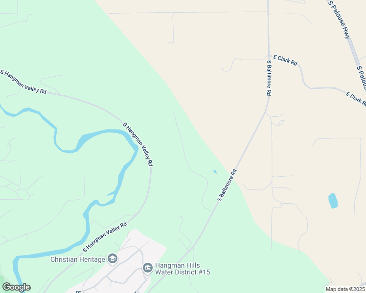 map of restaurants, bars, coffee shops, grocery stores, and more near South Latah Lane in Spokane County