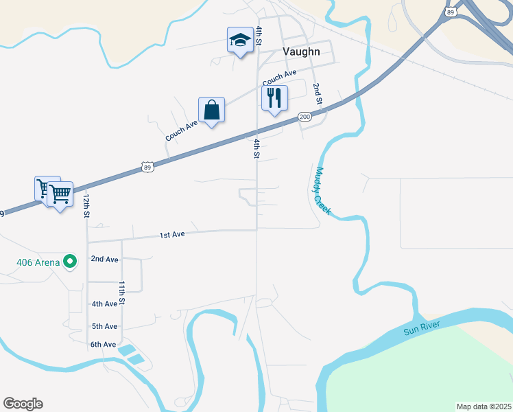 map of restaurants, bars, coffee shops, grocery stores, and more near 56 4th St in Vaughn