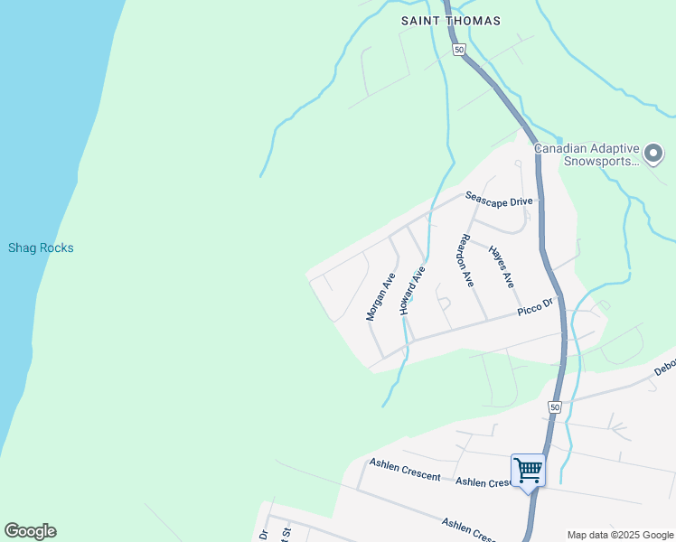 map of restaurants, bars, coffee shops, grocery stores, and more near 83 Seascape Drive in Paradise
