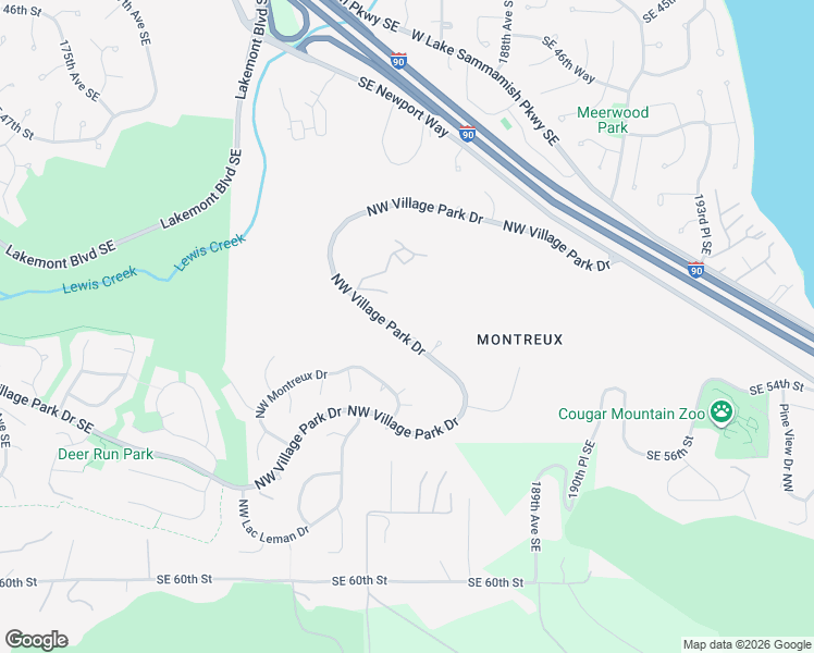 map of restaurants, bars, coffee shops, grocery stores, and more near 18610 Northwest Bernina Court in Issaquah