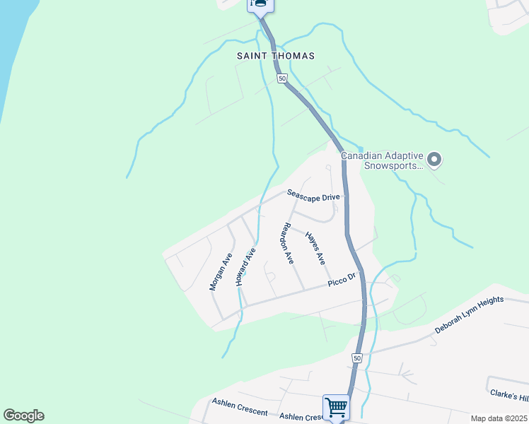 map of restaurants, bars, coffee shops, grocery stores, and more near 3 Tottenham Place in Paradise