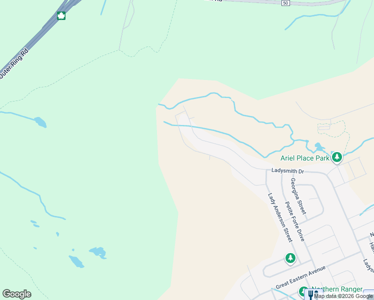 map of restaurants, bars, coffee shops, grocery stores, and more near 73 Tigress Street in St. John's