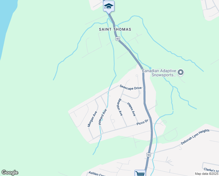 map of restaurants, bars, coffee shops, grocery stores, and more near 36 Seascape Drive in Paradise
