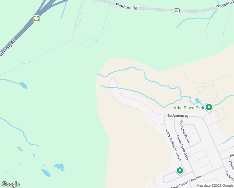 map of restaurants, bars, coffee shops, grocery stores, and more near 241 Ladysmith Drive in St. John's