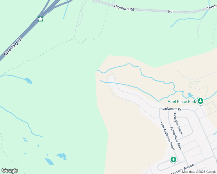 map of restaurants, bars, coffee shops, grocery stores, and more near 89 Tigress Street in St. John's