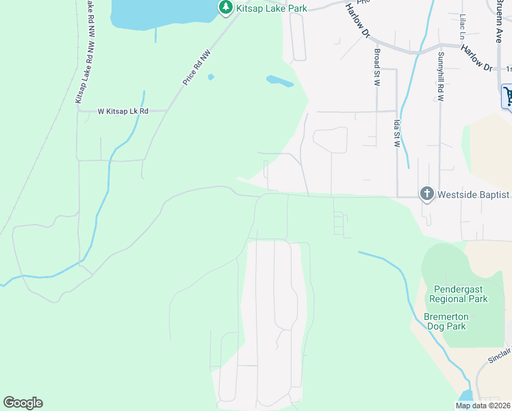 map of restaurants, bars, coffee shops, grocery stores, and more near 8001 Werner Road in Bremerton