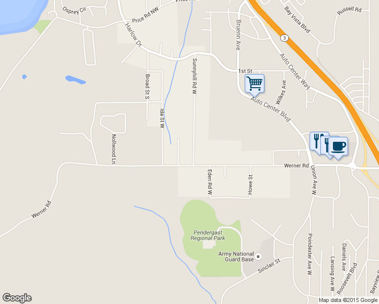 map of restaurants, bars, coffee shops, grocery stores, and more near 429 Sunnyhill Rd W in Bremerton