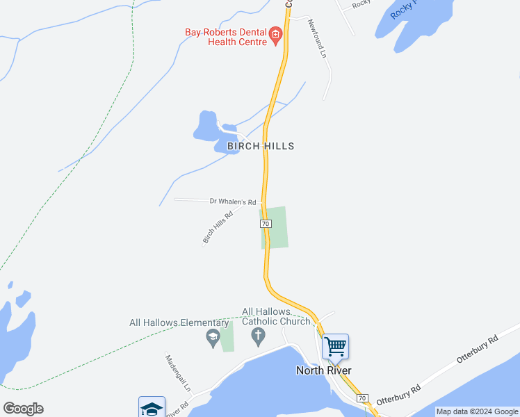 map of restaurants, bars, coffee shops, grocery stores, and more near 494 Doctor Whalens Road in Clarke's Beach