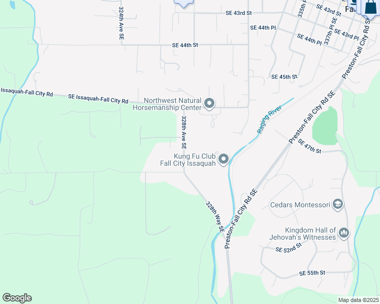 map of restaurants, bars, coffee shops, grocery stores, and more near 32810 Southeast 47th Place in Fall City