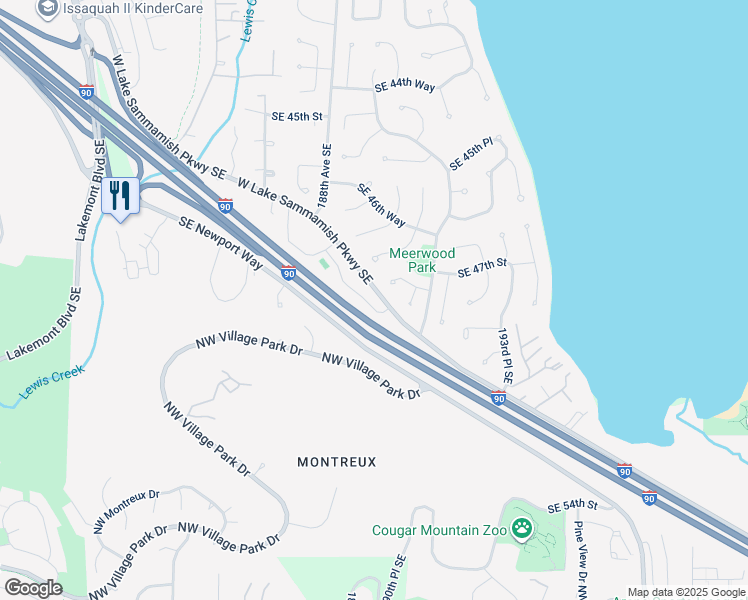 map of restaurants, bars, coffee shops, grocery stores, and more near 4731 191st Place Southeast in Issaquah