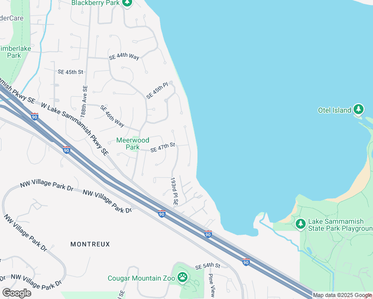 map of restaurants, bars, coffee shops, grocery stores, and more near 4705 194th Avenue Southeast in Issaquah