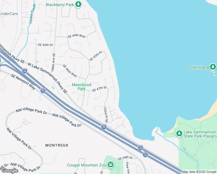 map of restaurants, bars, coffee shops, grocery stores, and more near 4705 194th Avenue Southeast in Issaquah
