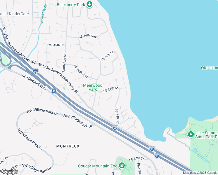 map of restaurants, bars, coffee shops, grocery stores, and more near 4640 Southeast 193rd Avenue in Issaquah