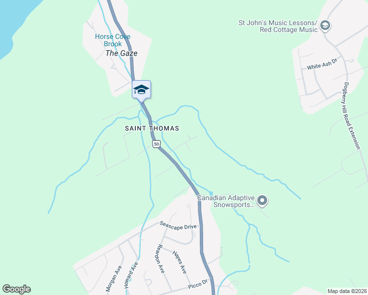 map of restaurants, bars, coffee shops, grocery stores, and more near 18 O'Brien's Way in Paradise