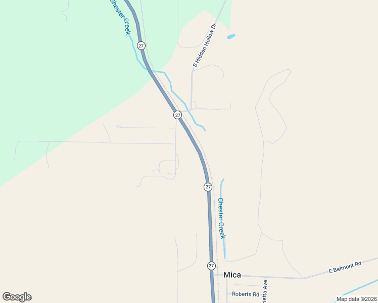 map of restaurants, bars, coffee shops, grocery stores, and more near 9928 Washington 27 in Mica