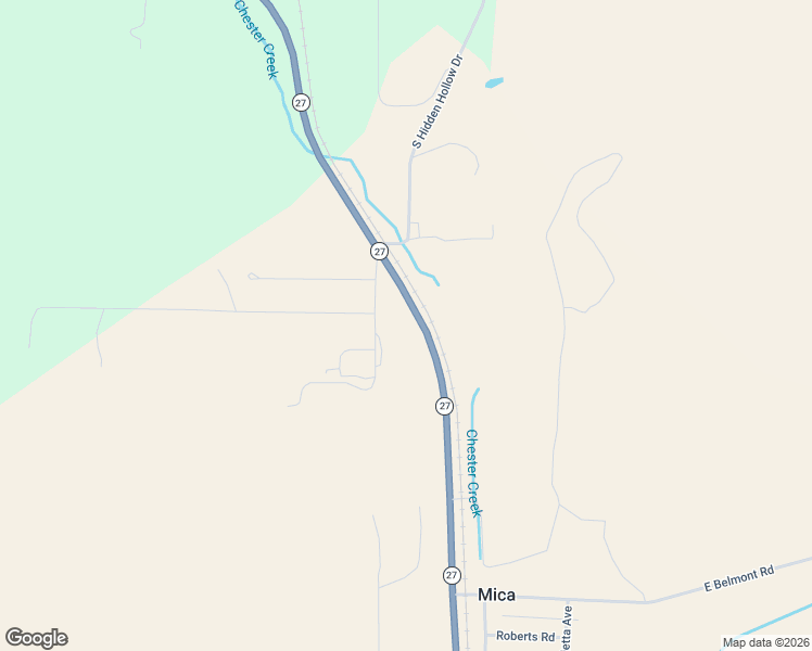 map of restaurants, bars, coffee shops, grocery stores, and more near 9928 Washington 27 in Mica