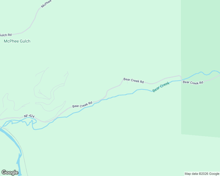 map of restaurants, bars, coffee shops, grocery stores, and more near 1289 Bear Creek Road in Shoshone County
