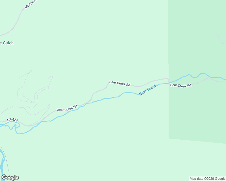 map of restaurants, bars, coffee shops, grocery stores, and more near 1289 Bear Creek Road in Shoshone County