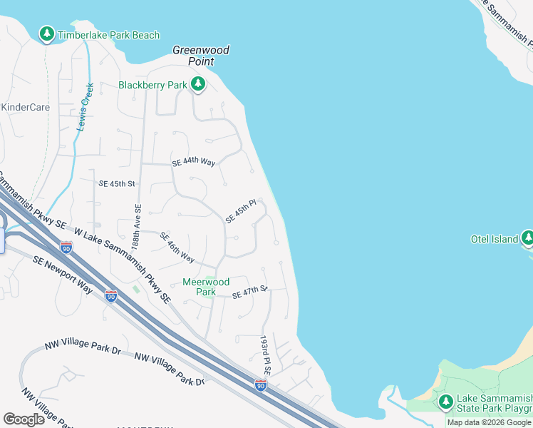 map of restaurants, bars, coffee shops, grocery stores, and more near 4640 Southeast 193rd Avenue in Issaquah