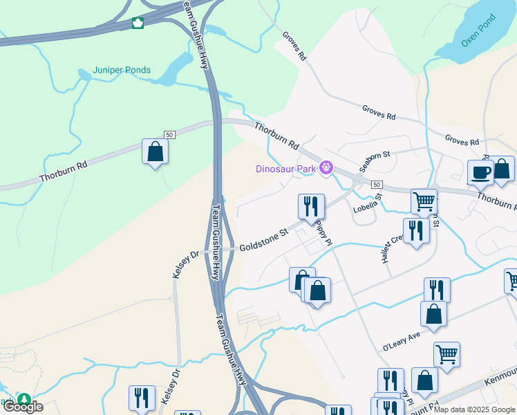 map of restaurants, bars, coffee shops, grocery stores, and more near 61 Critchs Path in St. John's
