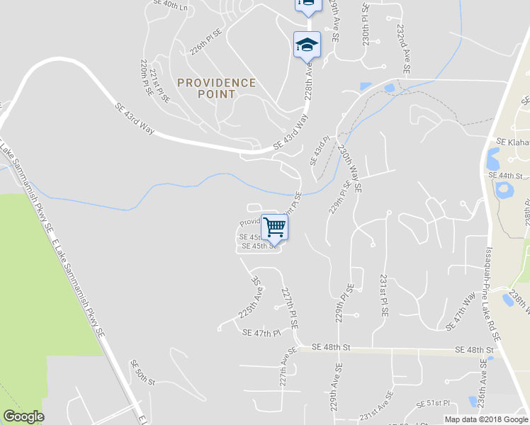 map of restaurants, bars, coffee shops, grocery stores, and more near 22635 Southeast 44th Place in Issaquah