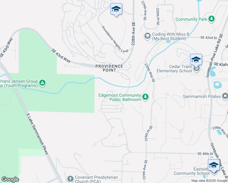 map of restaurants, bars, coffee shops, grocery stores, and more near 22633 Southeast 44th Lane in Issaquah