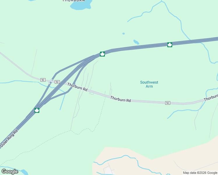 map of restaurants, bars, coffee shops, grocery stores, and more near 532 Thorburn Road in St. John's