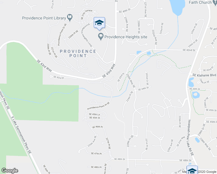 map of restaurants, bars, coffee shops, grocery stores, and more near 4359 Providence Point Place Southeast in Issaquah
