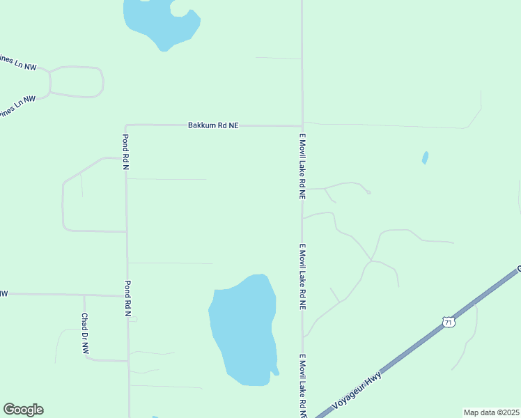 map of restaurants, bars, coffee shops, grocery stores, and more near 10245 East Movil Lake Road Northeast in Bemidji