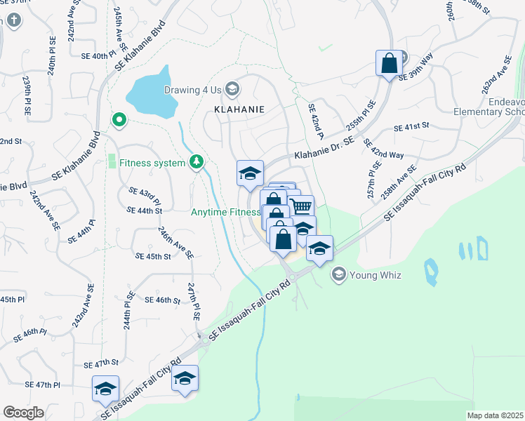 map of restaurants, bars, coffee shops, grocery stores, and more near 4487 249th Terrace Southeast in Issaquah