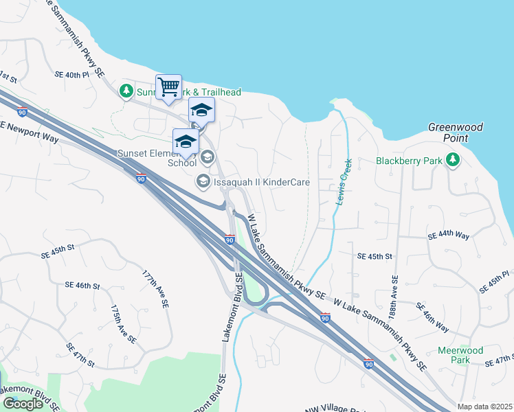 map of restaurants, bars, coffee shops, grocery stores, and more near in Issaquah