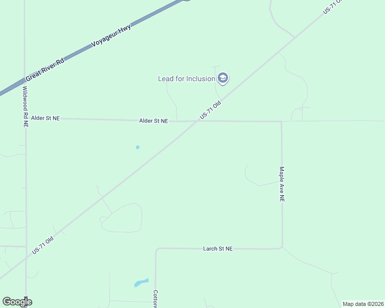 map of restaurants, bars, coffee shops, grocery stores, and more near 10416 Bemidji Road Northeast in Bemidji